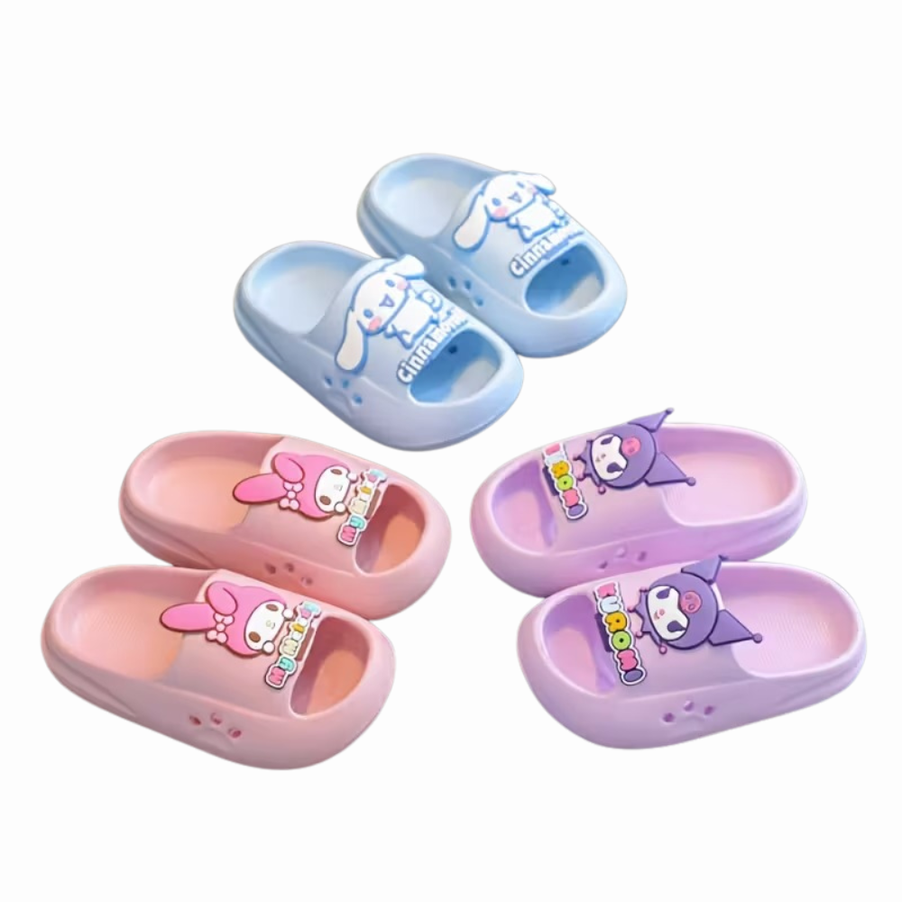 Soft EVA Slides With Cartoon Design For Baby Girls