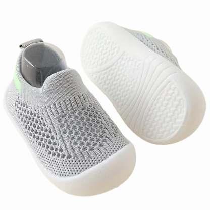 Soft Fabric Toddlers Shoes With Easy Slip On Design