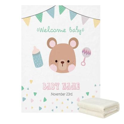 Personalized Animal Illustration Blanket-Diaper Reusable
