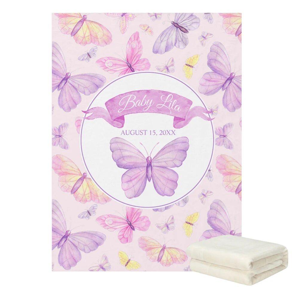 Personalized Butterfly Bedding Set-Diaper Reusable
