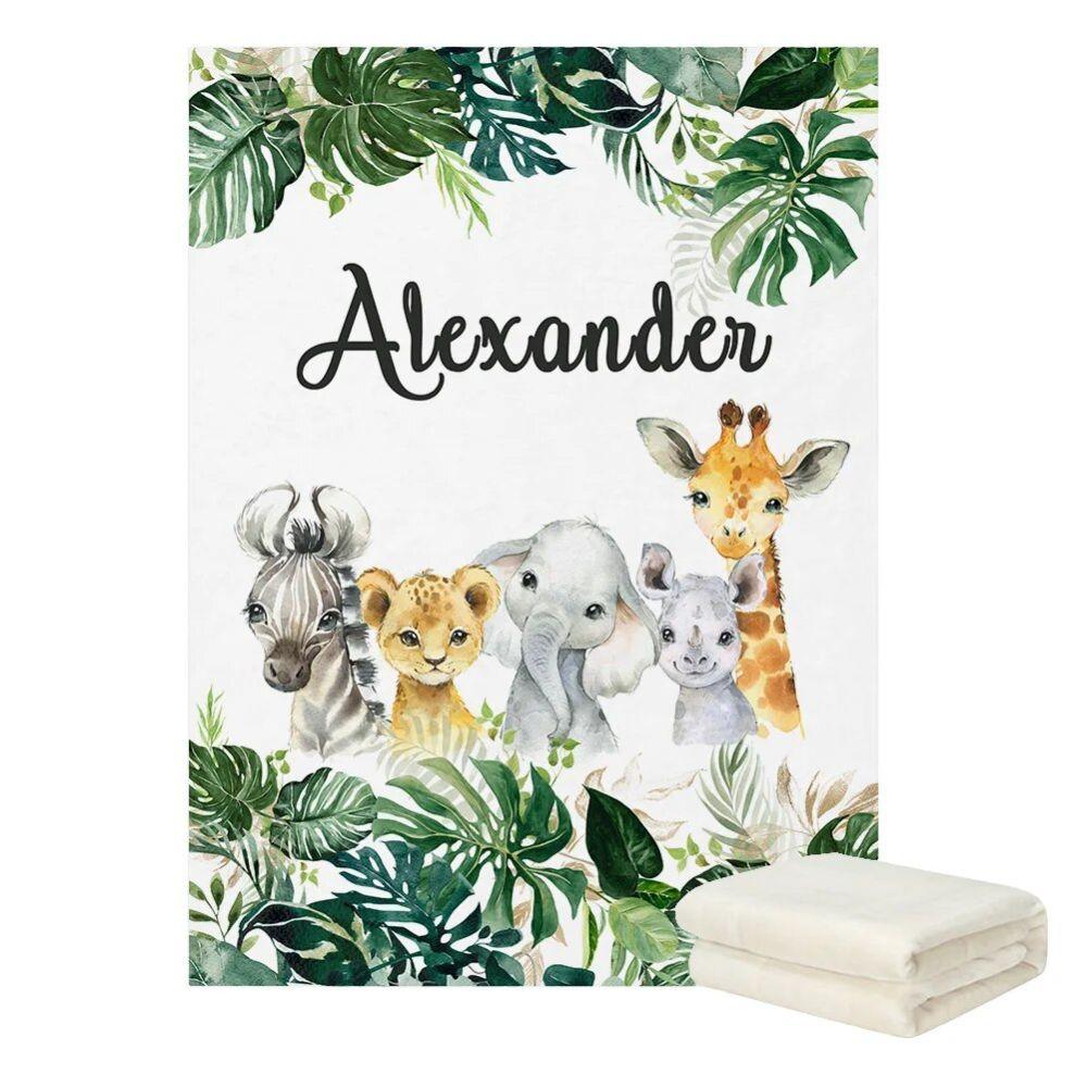 Custom Jungle Theme Baby Bedding-Diaper Reusable