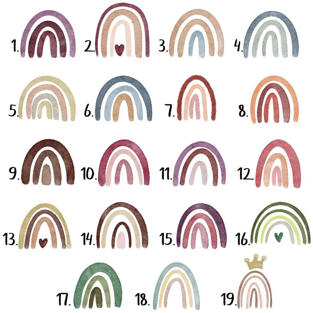 Personalized Rainbow Crib Bedding-Diaper Reusable