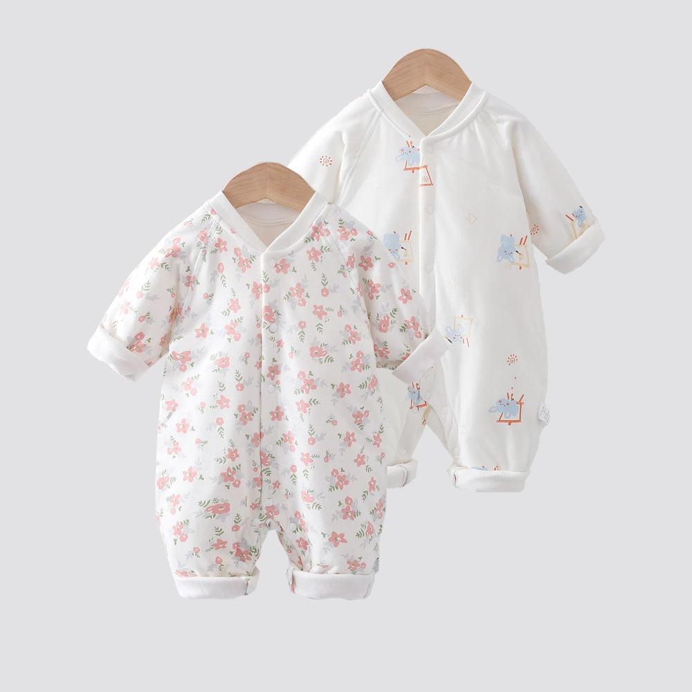 Printed Cotton Jumpsuit Romper-Diaper Reusable