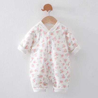 Printed Cotton Jumpsuit Romper-Diaper Reusable