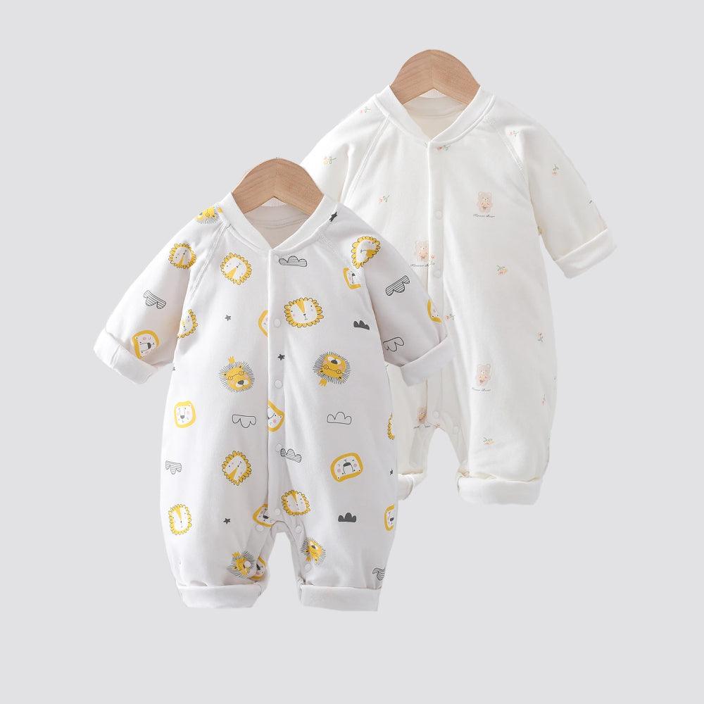 Printed Cotton Jumpsuit Romper-Diaper Reusable