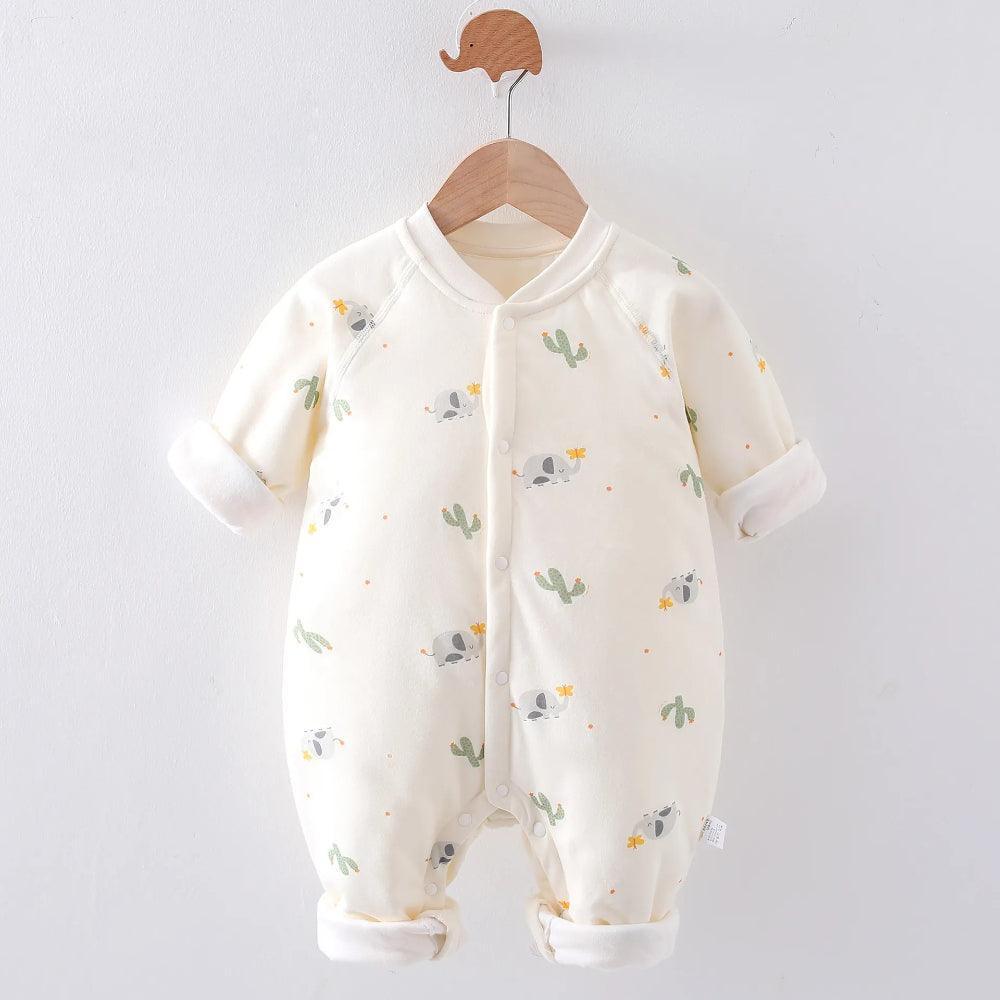Printed Cotton Jumpsuit Romper-Diaper Reusable
