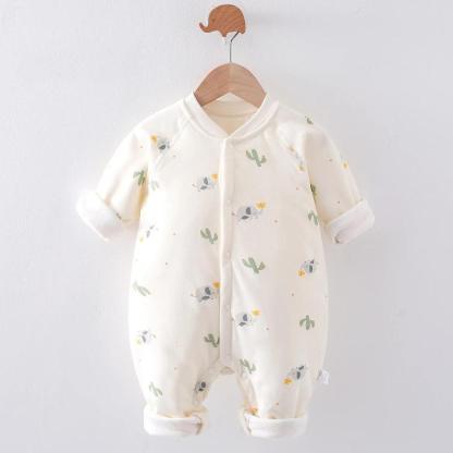 Printed Cotton Jumpsuit Romper-Diaper Reusable