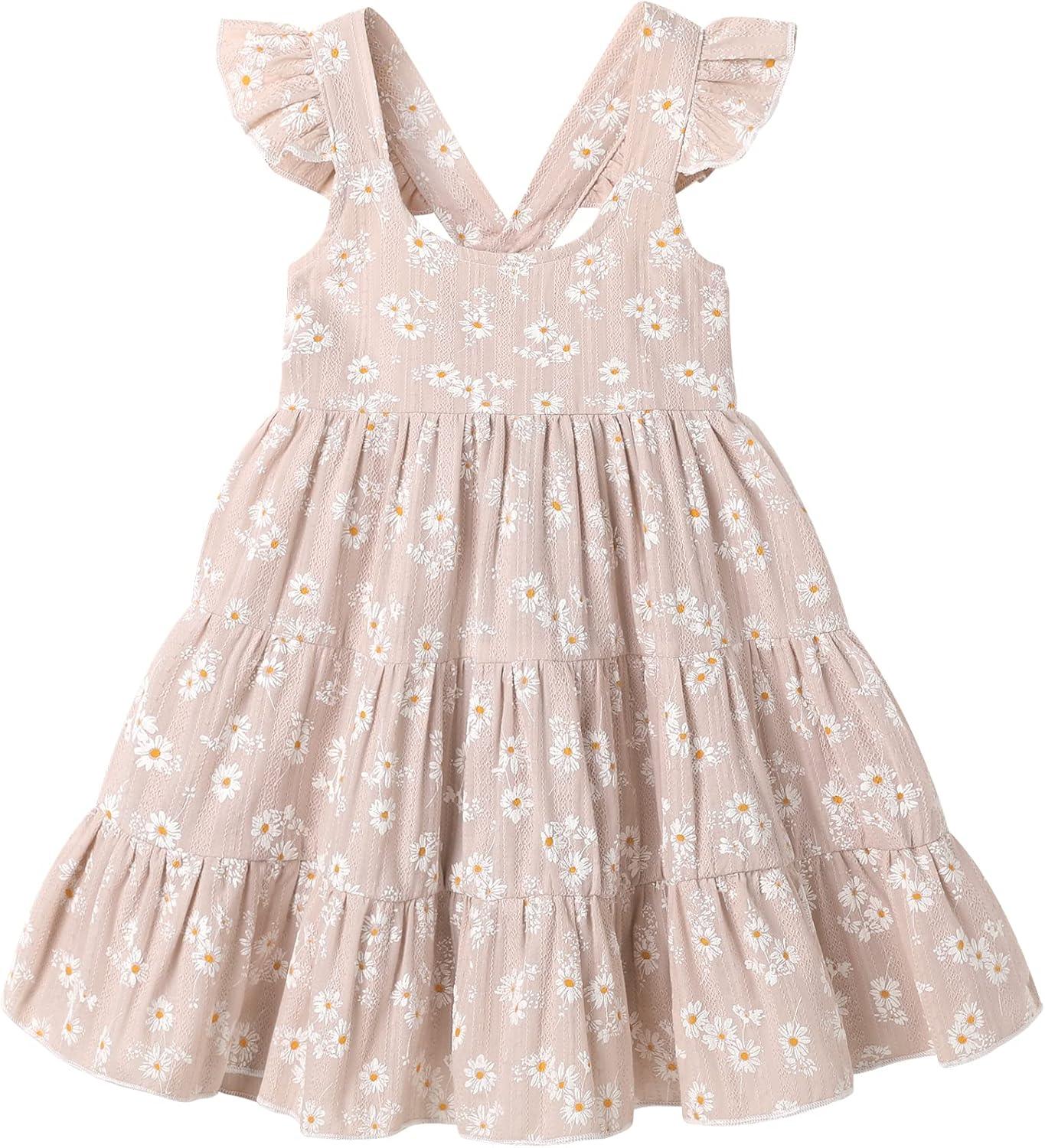 Rainbow Princess Sleeveless Sundress – Colorful Summer Dress for Girls-Diaper Reusable