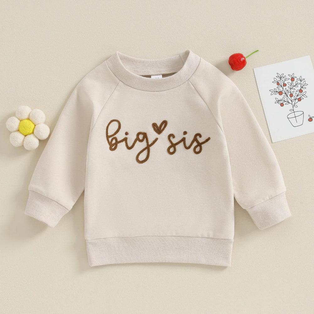 Big Sis Sweatshirt Outfit-Diaper Reusable