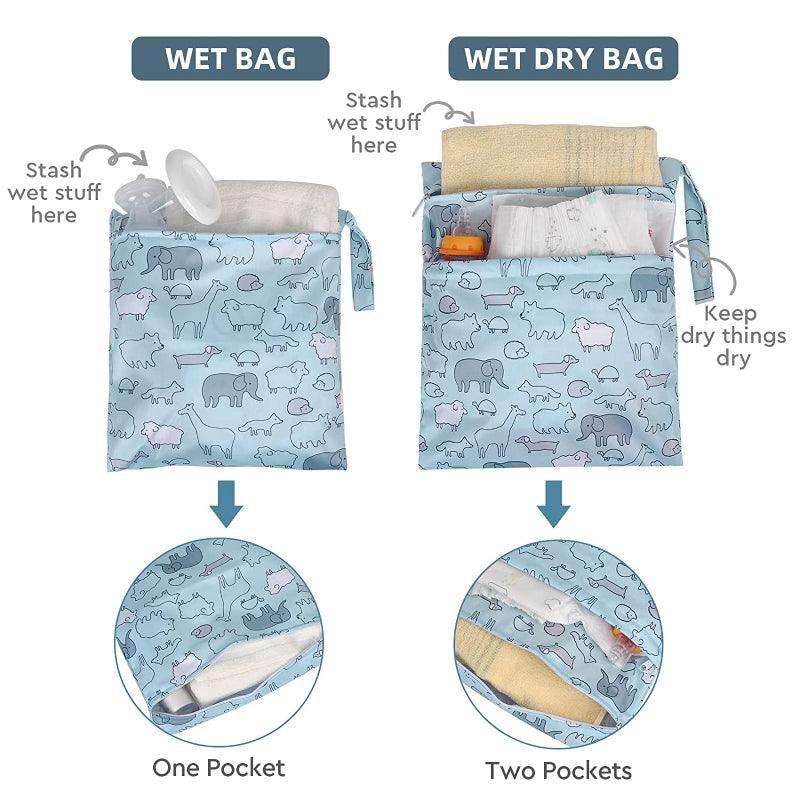 Reusable Waterproof Cloth Diaper Wet Dry Bags-Diaper Reusable