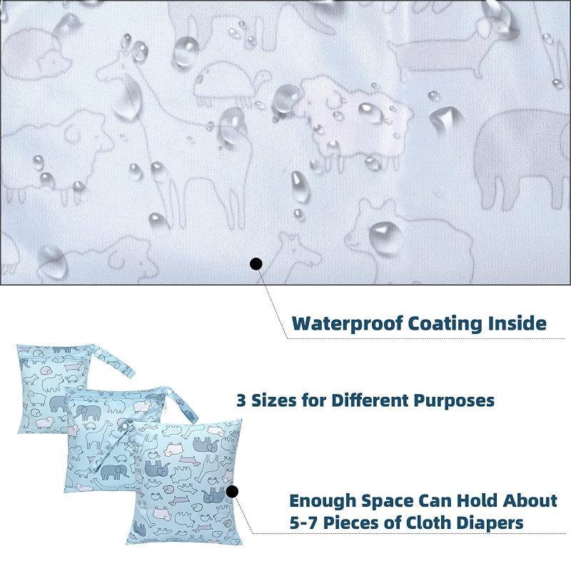 Reusable Waterproof Cloth Diaper Wet Dry Bags-Diaper Reusable