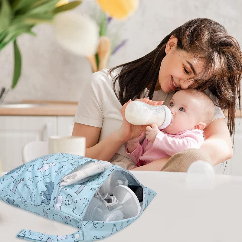 Reusable Waterproof Cloth Diaper Wet Dry Bags-Diaper Reusable