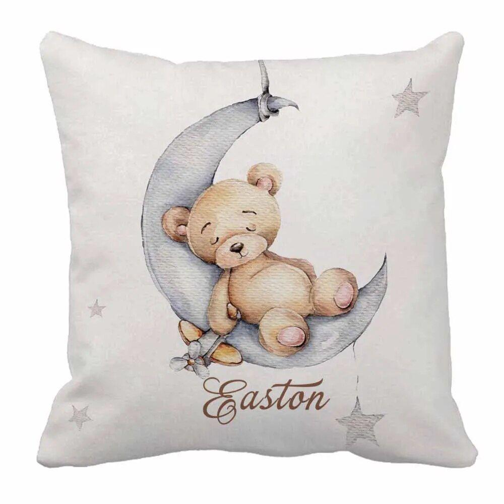 Custom Name Sleeping Bear Custom Bedding-Diaper Reusable