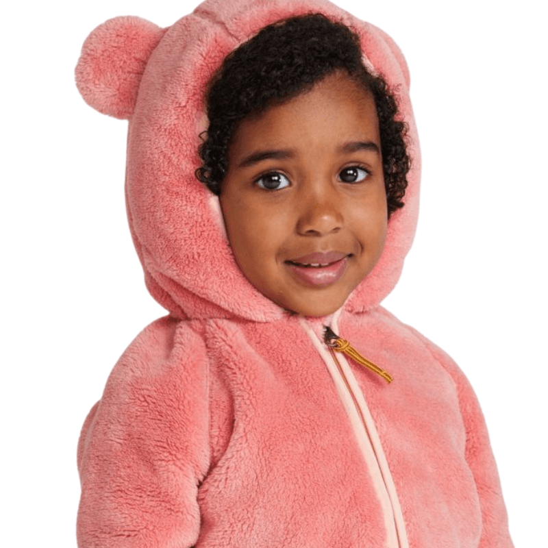 Teddy Themed Fleece Jacket-Diaper Reusable