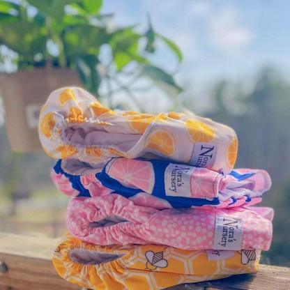 Winter Cloth Pocket Diapers 4 Pack With 4 Bamboo Inserts-Diaper Reusable