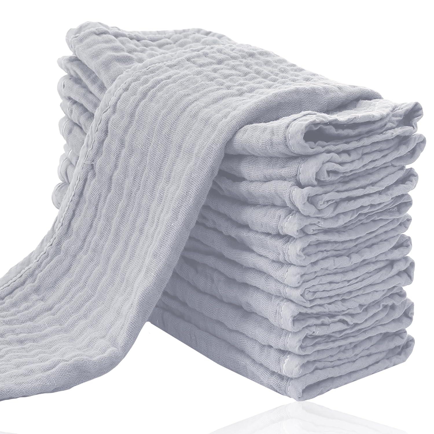 Ultra Soft Muslin Washcloths-Diaper Reusable