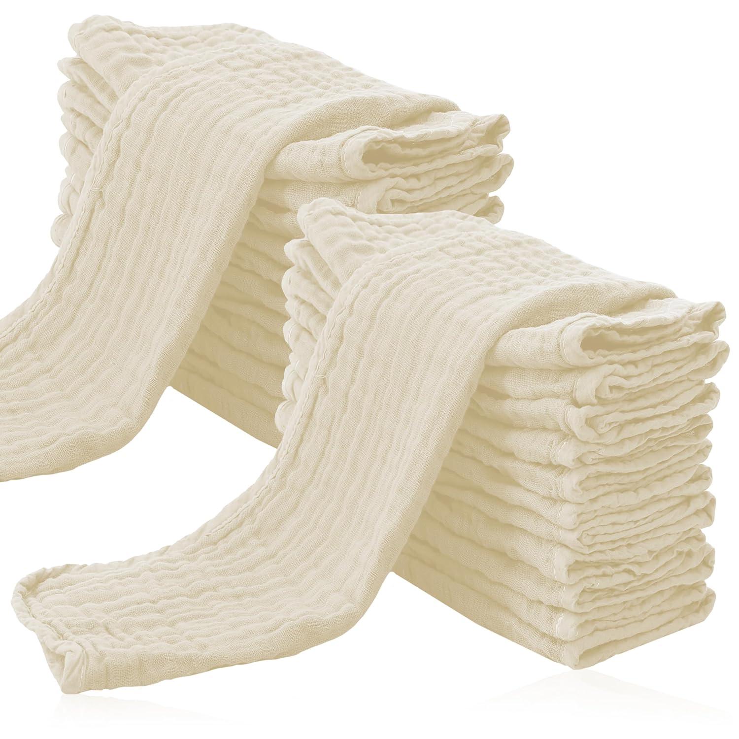 Ultra Soft Muslin Washcloths-Diaper Reusable