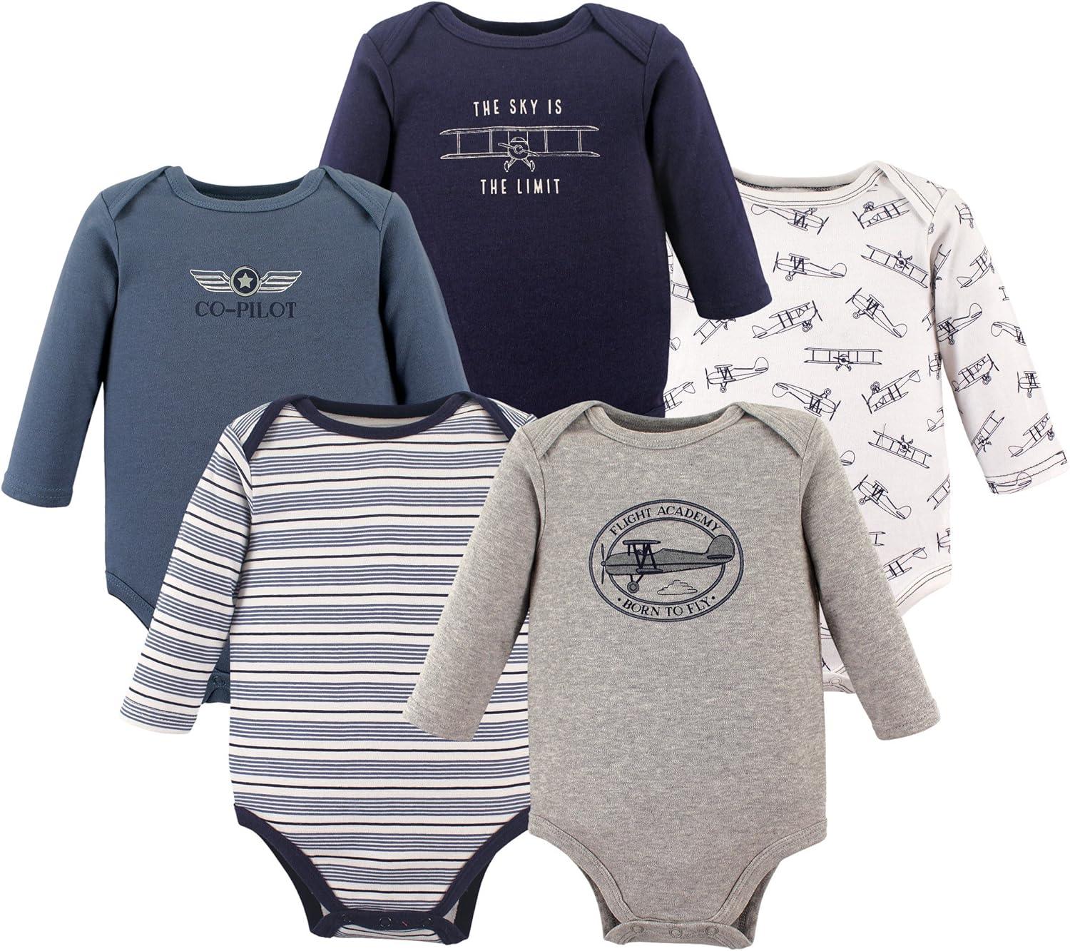 Unisex Long Sleeve Bodysuits-Diaper Reusable