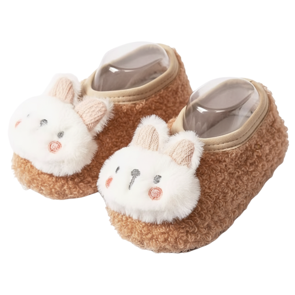 Non Slip Winter Warm Rabbit First Walkers Shoes For Kids