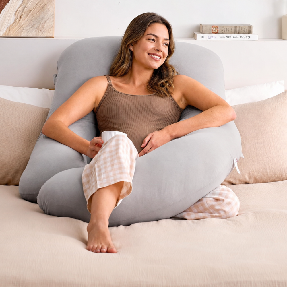 Full Length Maternity Pillow For Side Sleeping