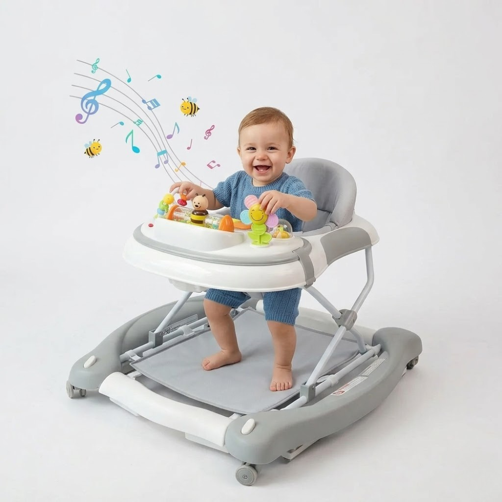 5 In 1 Foldable Baby Walker Jumper Rocker For Infants