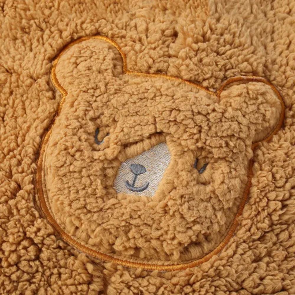 Fuzzy Winter Overalls Jumpsuit-Diaper Reusable