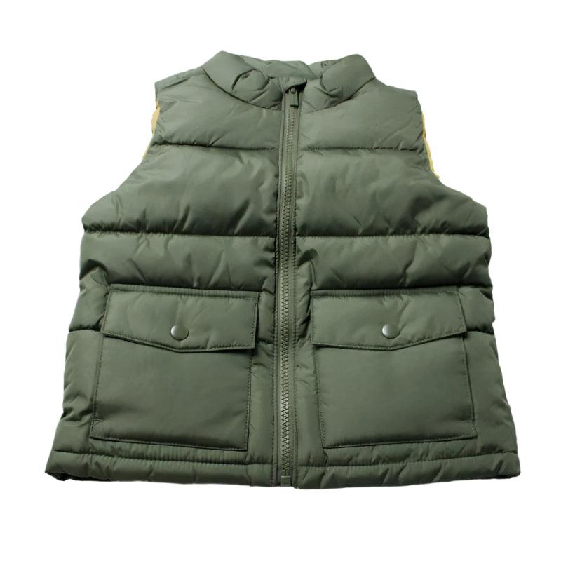 Quilted Water Resistant Puffer Vest For Lightweight Warmth-Diaper Reusable