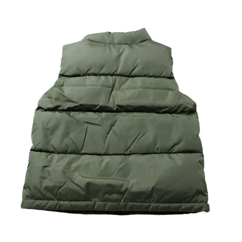 Quilted Water Resistant Puffer Vest For Lightweight Warmth-Diaper Reusable
