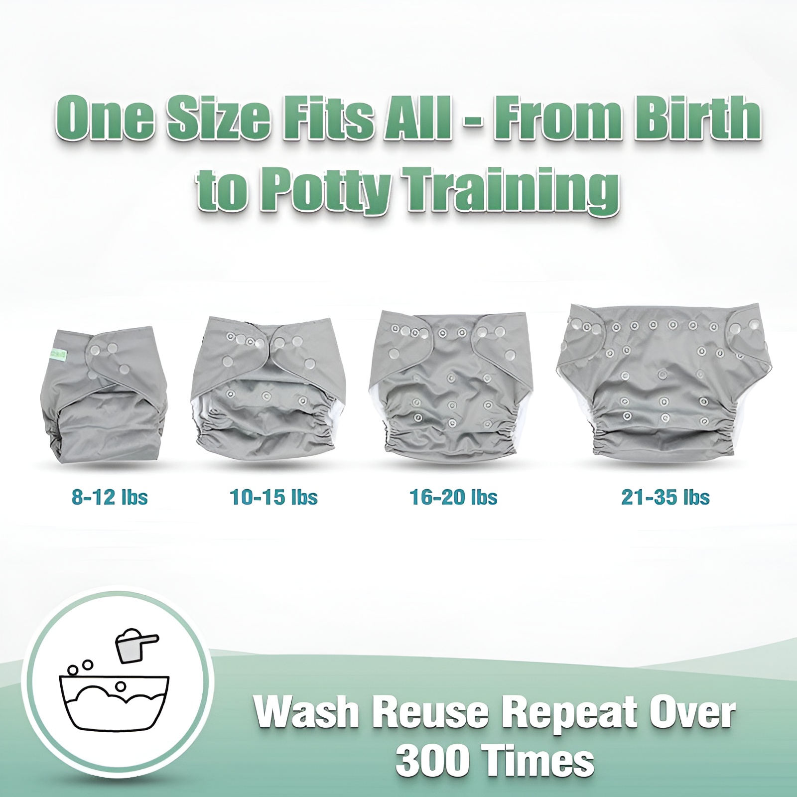 Printed Reusable Cloth Diapers