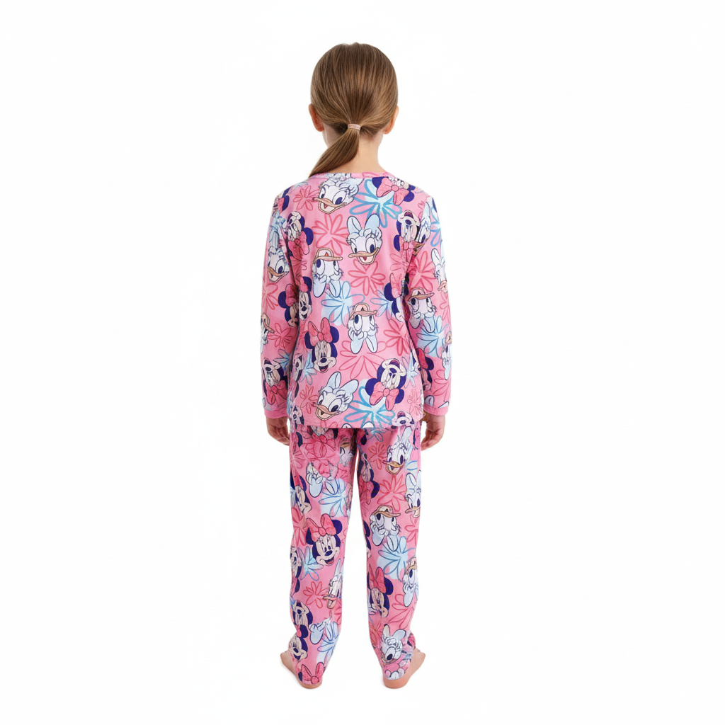 Cartoon Character Print Kids Pajama Set
