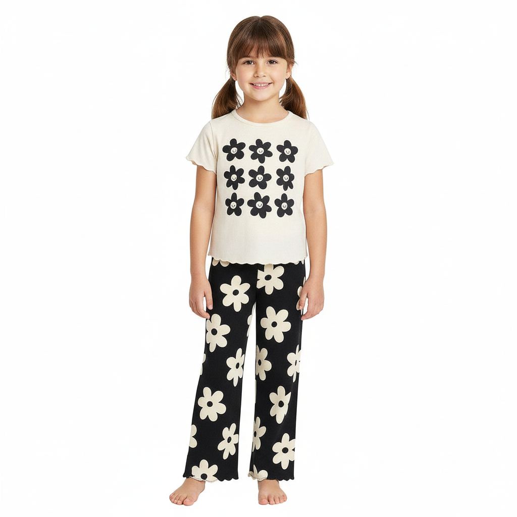 Printed Pajama Set Soft Stretchy And Stylish Sleepwear