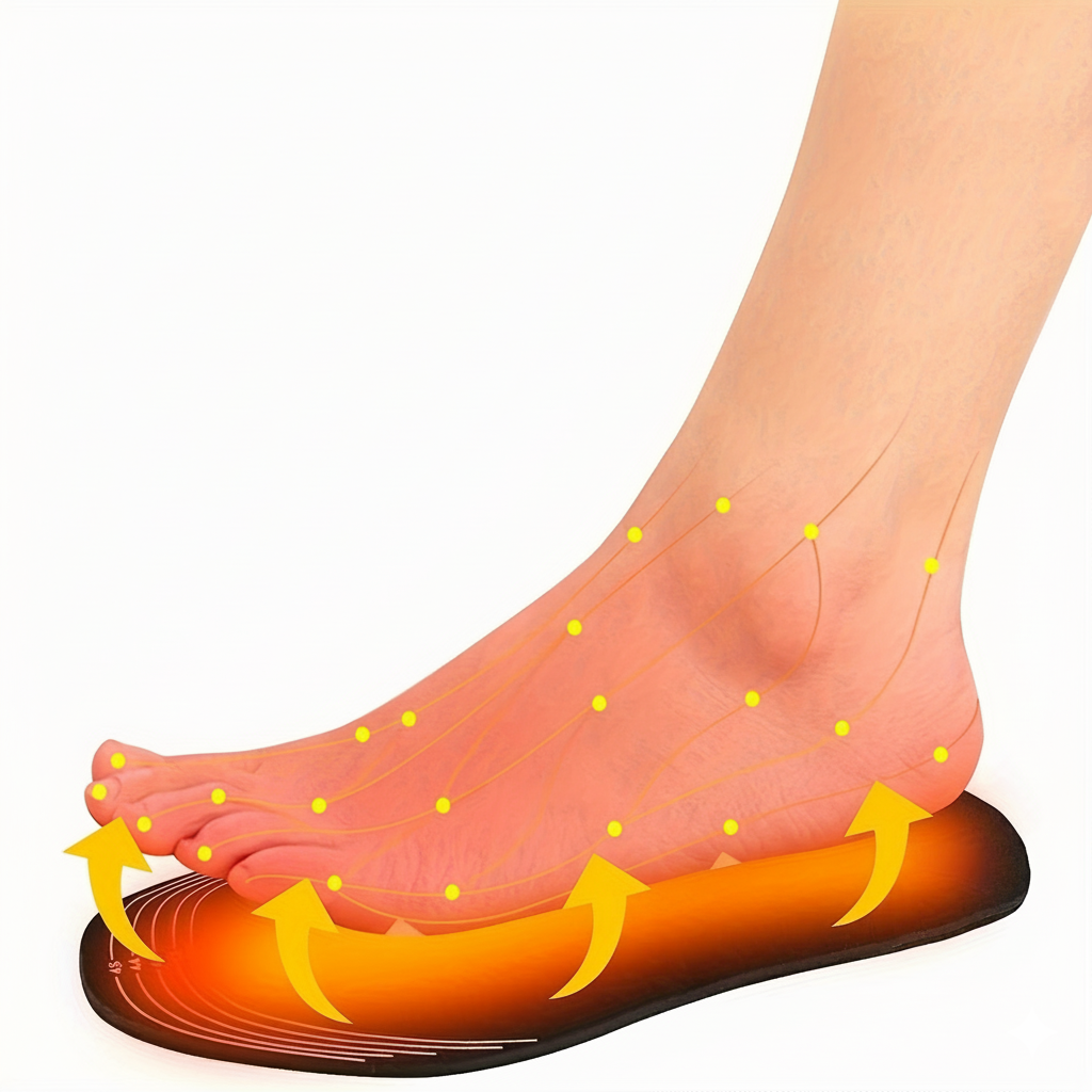 Electric Heated Shoe Insoles With Adjustable Temperature And USB Powered