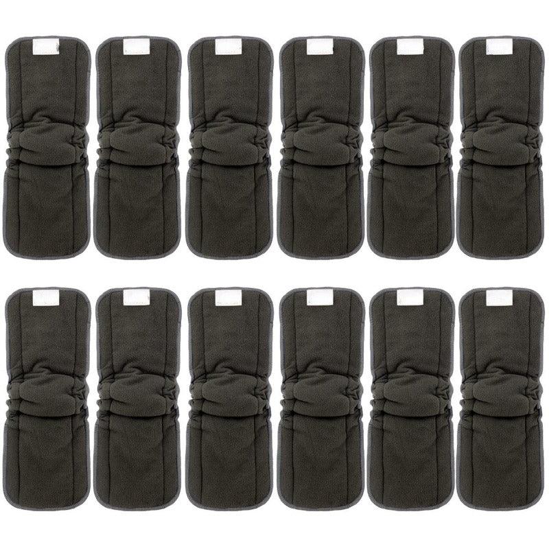 Charcoal Bamboo Diaper Inserts-Diaper Reusable