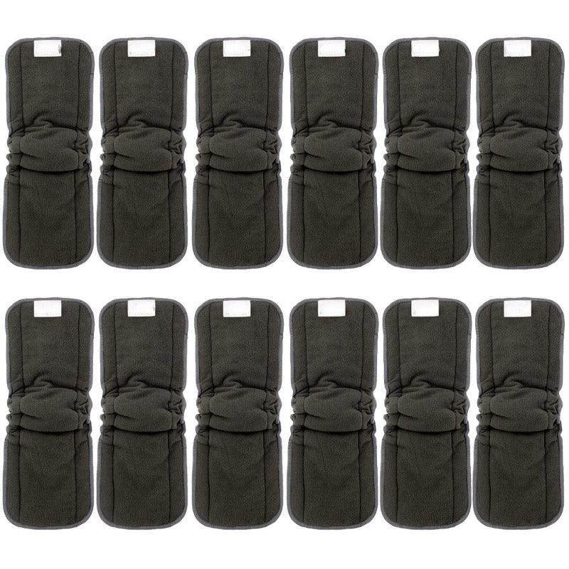 Charcoal Bamboo Diaper Inserts-Diaper Reusable