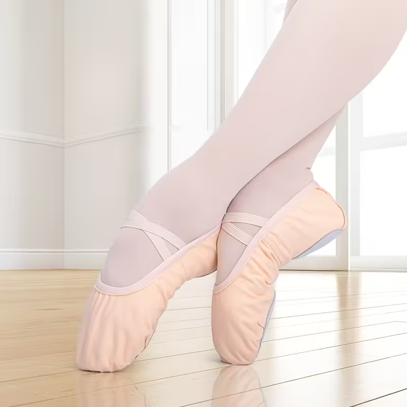 Girls Soft Sole Ballet Shoes
