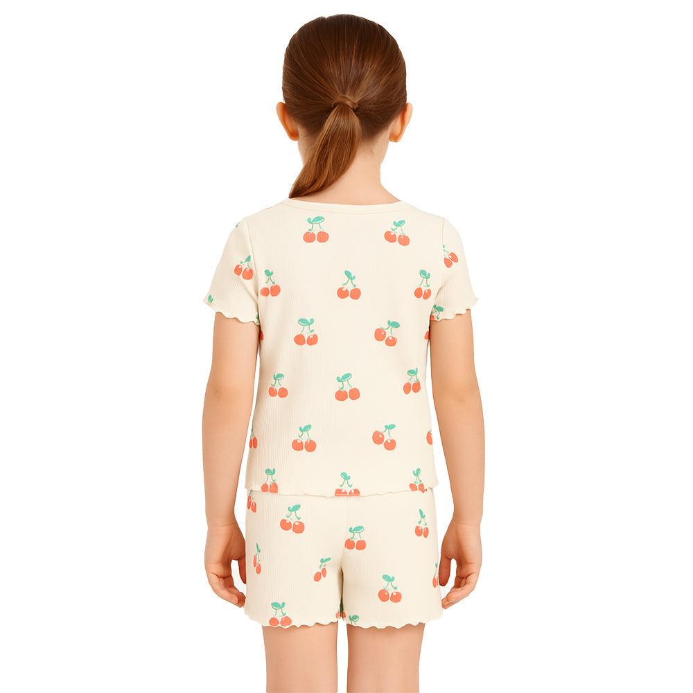 Printed Pajama Shorts Set Safe And Stylish Sleepwear-Diaper Reusable