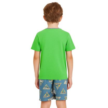 Print Pajama Set Boys Cool Comfort Meets Kid Friendly Style-Diaper Reusable