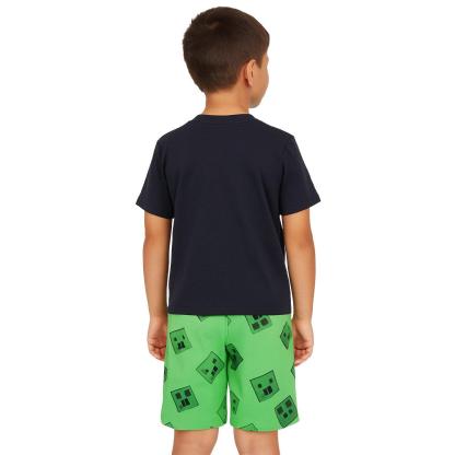 Print Pajama Set Boys Cool Comfort Meets Kid Friendly Style-Diaper Reusable