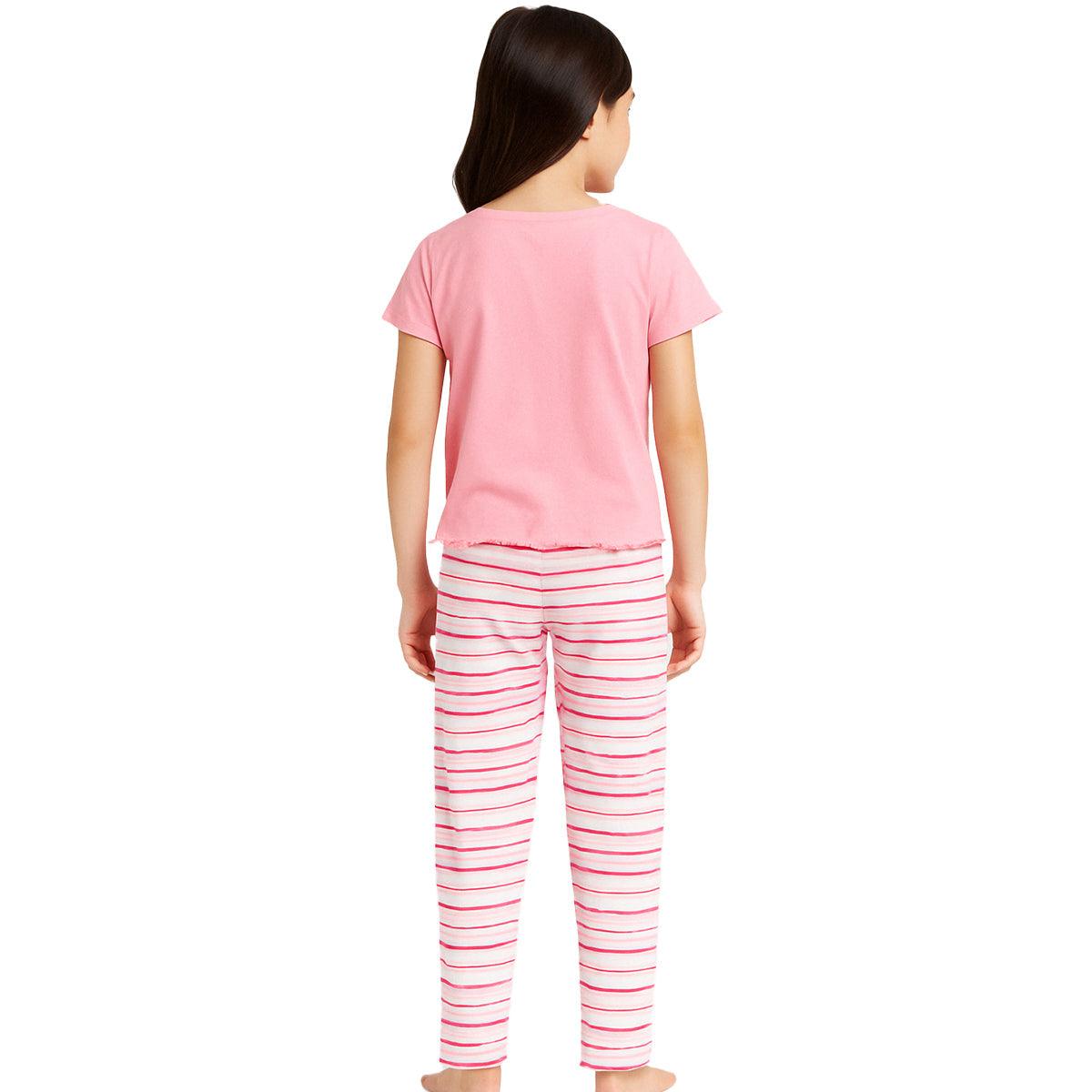 Printed Pajama Set Soft Stretchy And Stylish Sleepwear-Diaper Reusable