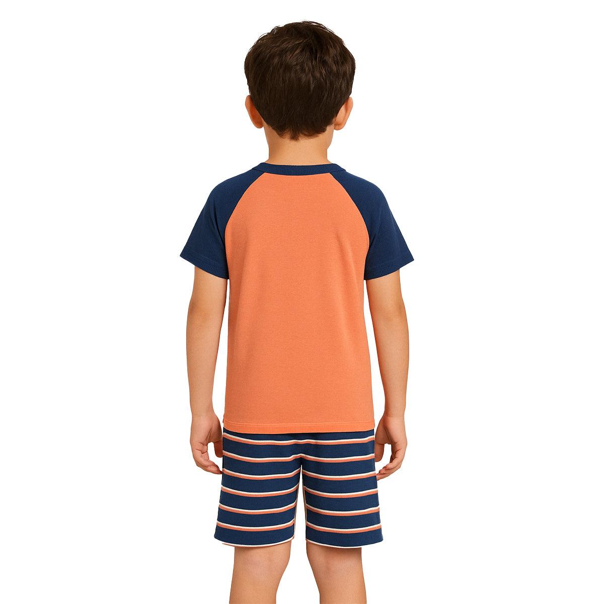 2 Piece Short Sleeve Pajama Set Comfy And Cool Sleepwear-Diaper Reusable