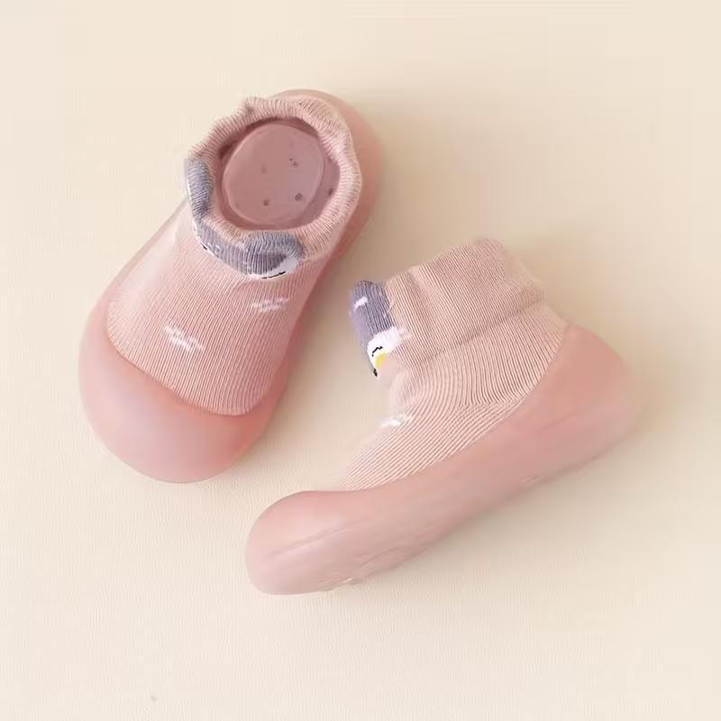 Cartoon Animal Slip On Baby Shoes With Non Slip Sole