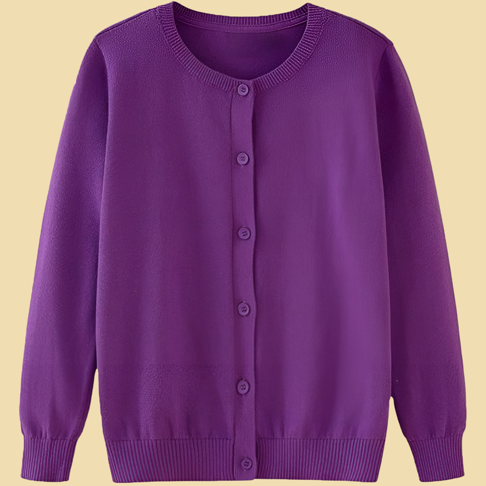 Girls Cotton Knit Cardigan Long Sleeve Sweater