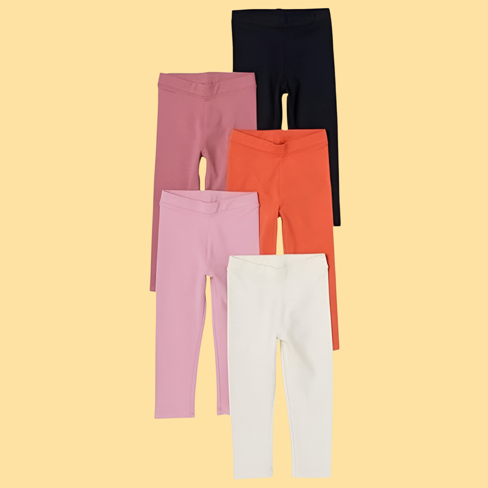 Girls and Toddlers Leggings Pack of 5