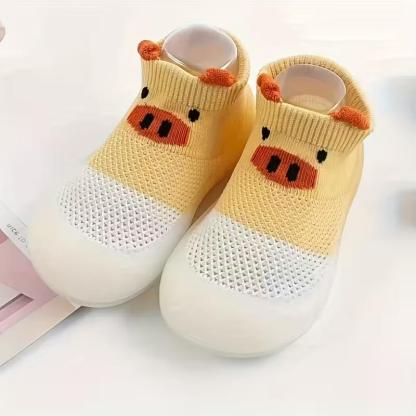 All Season Slip On Sneakers For Toddler Girls With Cartoon Design