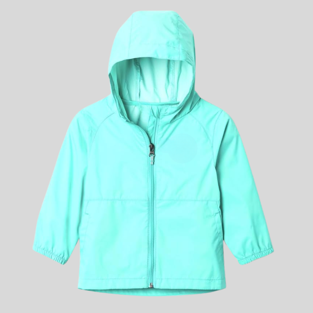 Girls Waterproof Hooded Rain Jacket Lightweight Nylon Coat