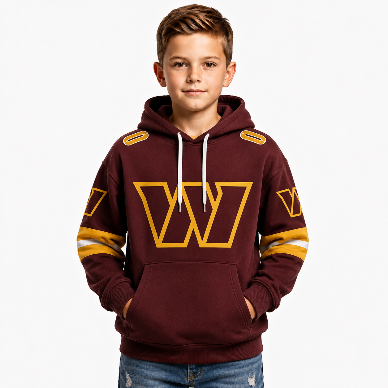 Personalized Washington Commanders Hoodie For Football Fans And Team Wear For Kids