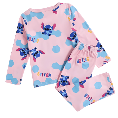 Stitch Sweet Outfit Girls' Comfortable Casual Pajama Set