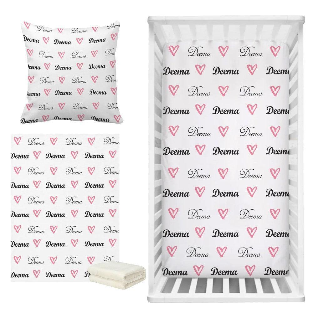 Custom Name Boho Bedding-Diaper Reusable