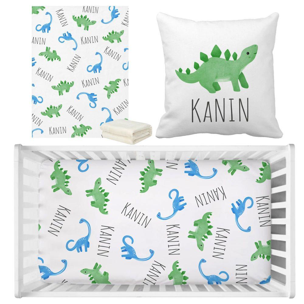 Dinosaur Toddler Bedding Set-Diaper Reusable