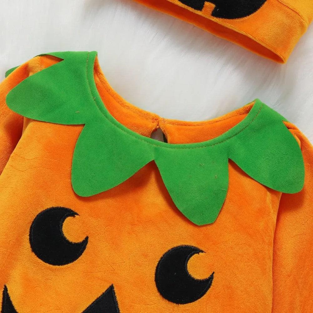 Halloween Pumpkin Costume Jumpsuit-Diaper Reusable